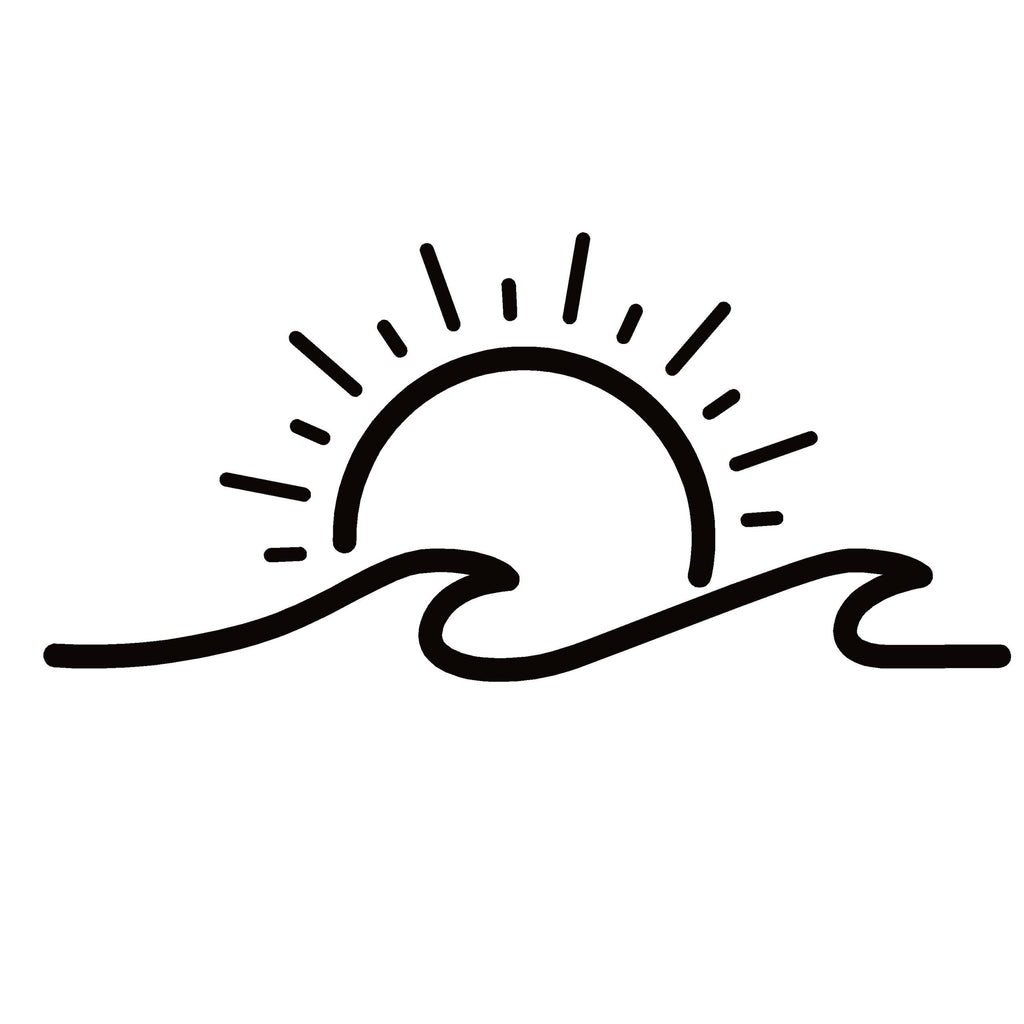 Sun & Wave Beach Window Decal