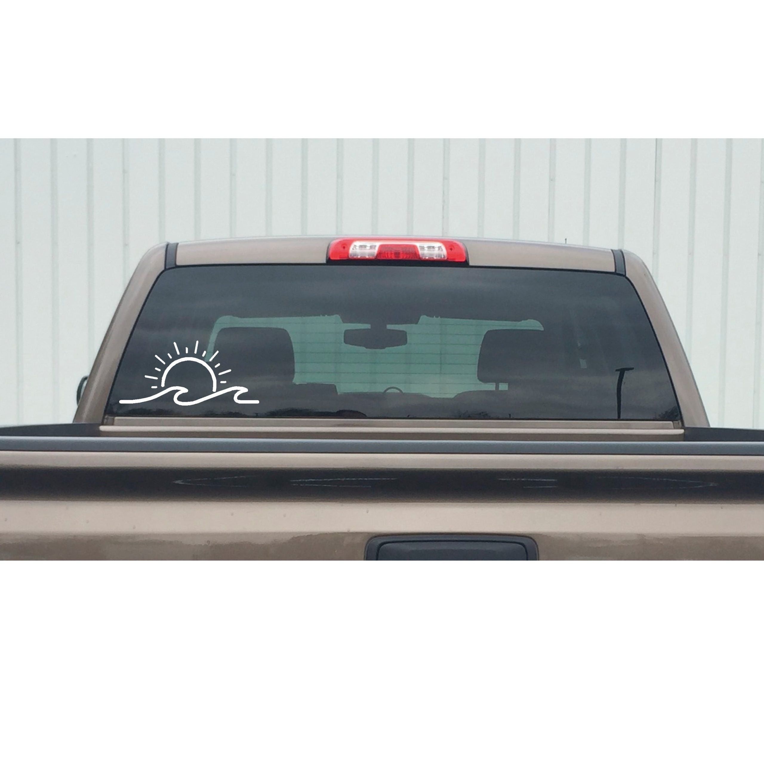 Sun & Wave Beach Window Decal