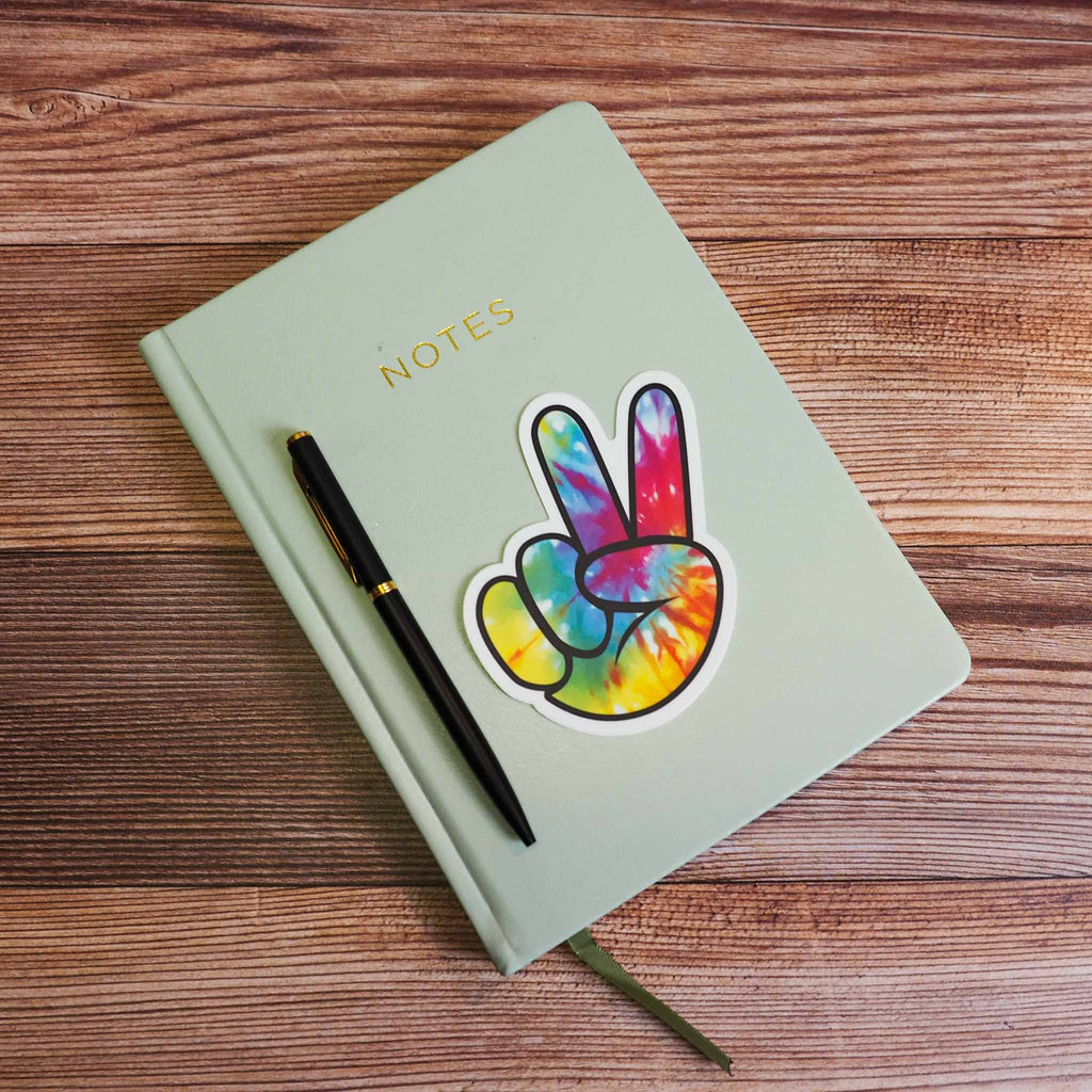 Tie Dye Peace Sign Sticker