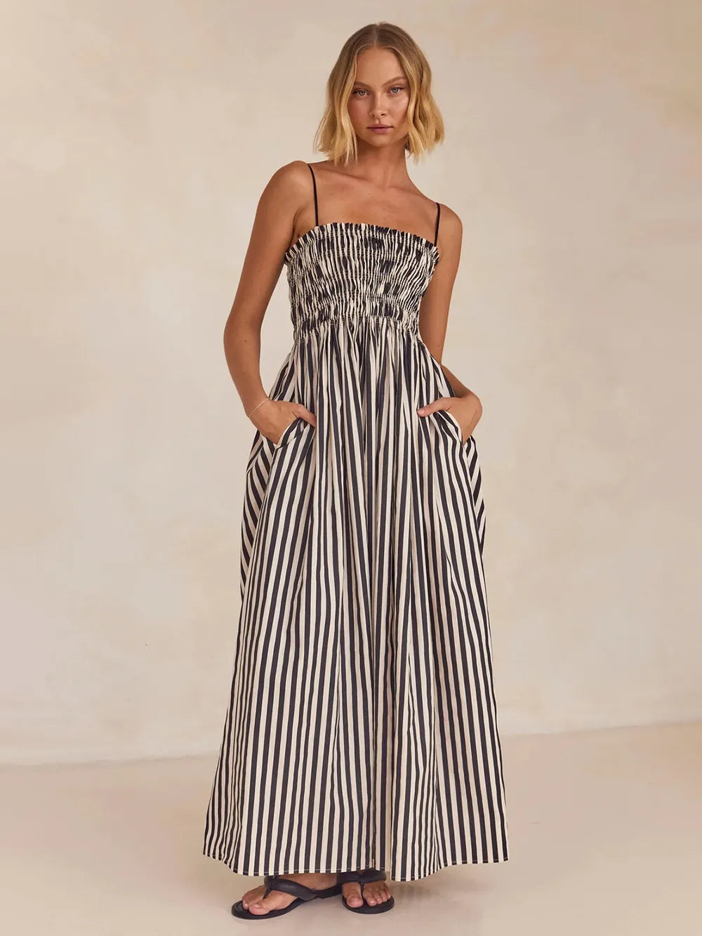 The Boardwalk Stripe Maxi Dress