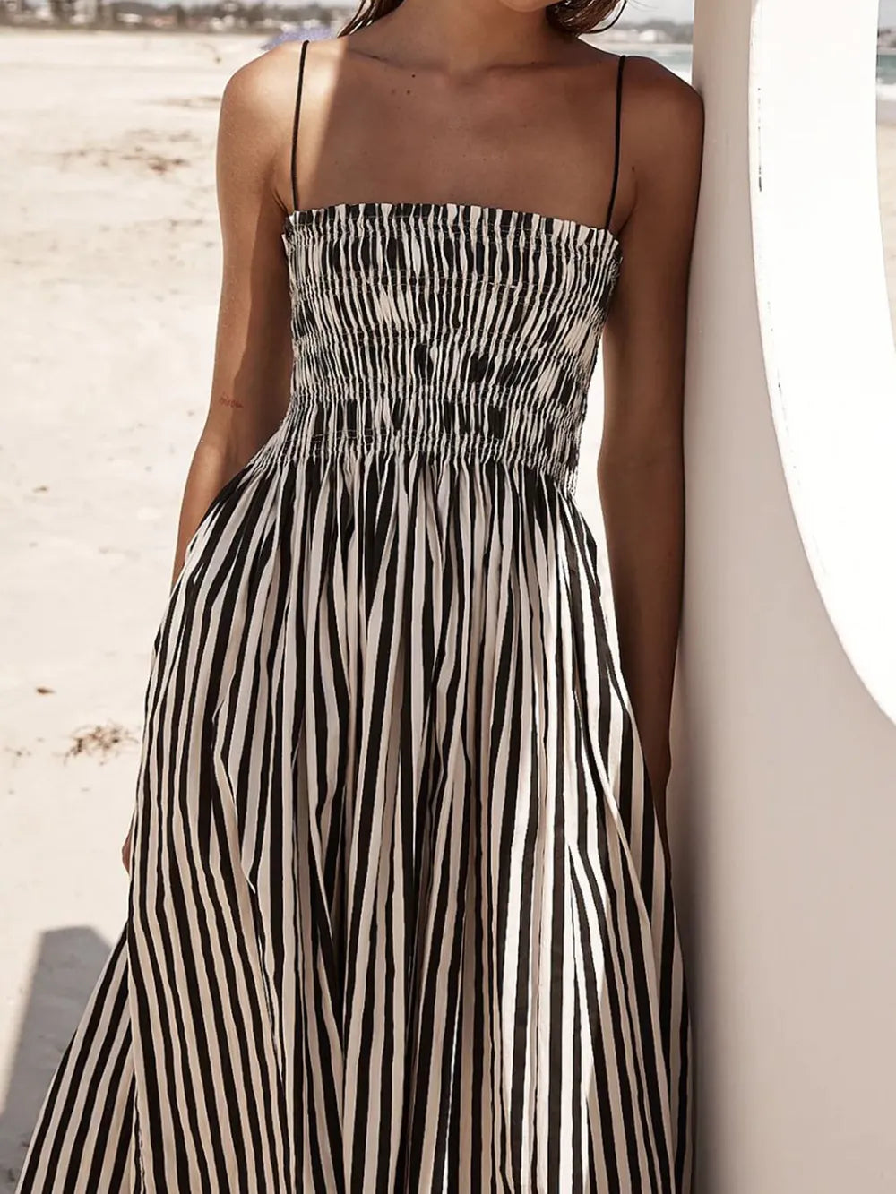The Boardwalk Stripe Maxi Dress