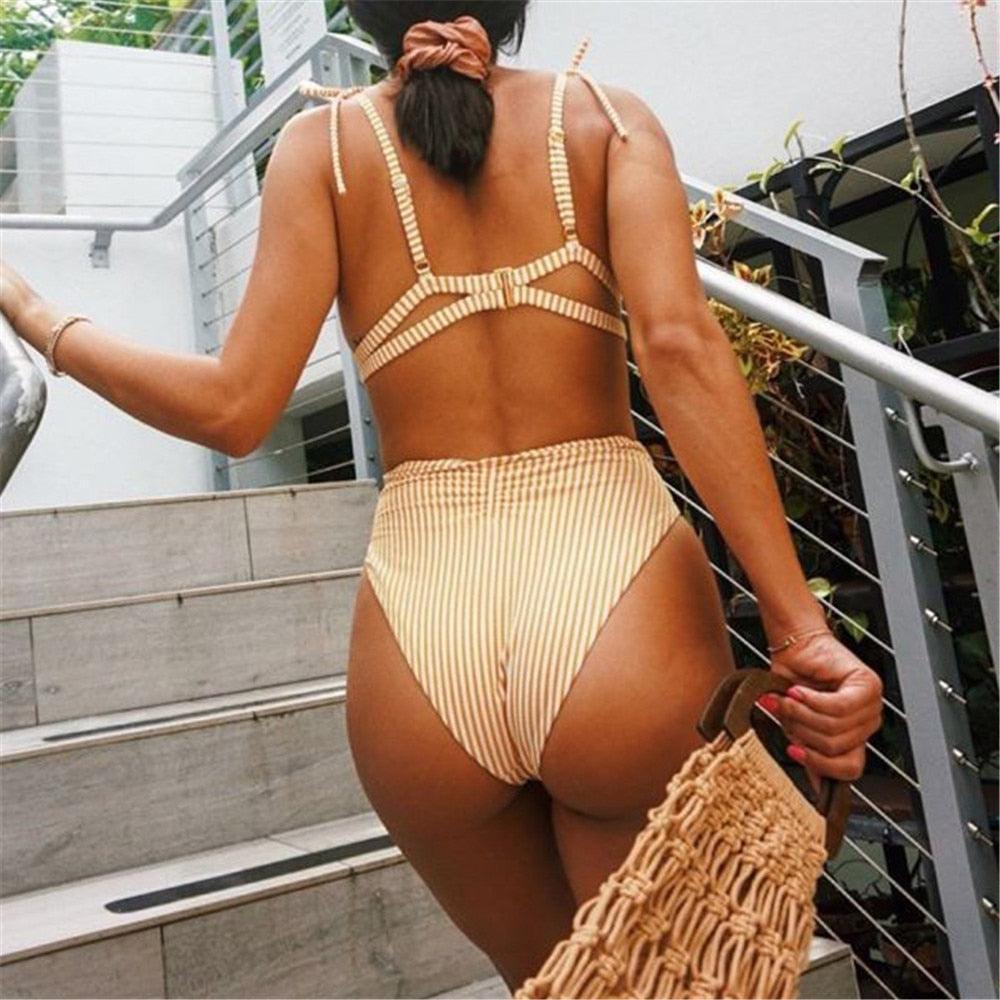 High Waist Belt Bikini