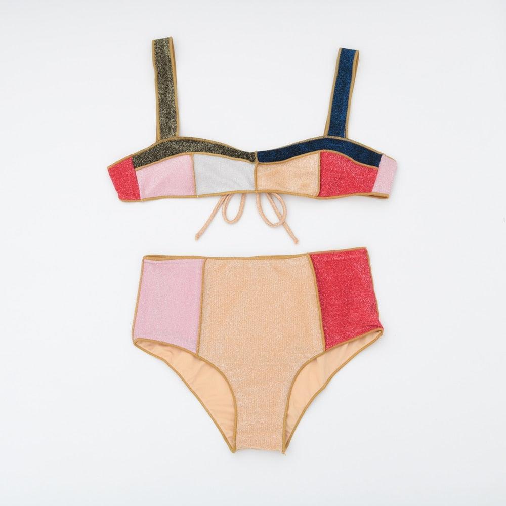Boho Patchwork Bikini
